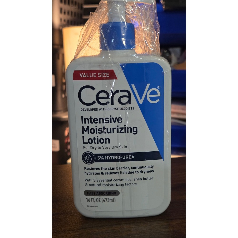 CeraVe Intensive Moisturizing Lotion 5% Hydro-Urea 16oz Value Size Dry Skin